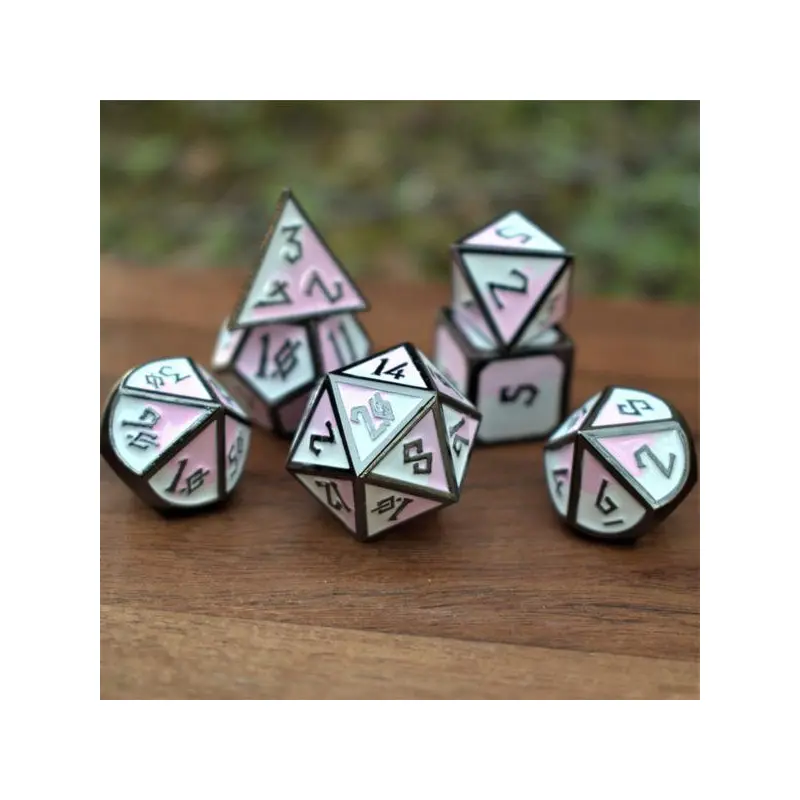 Elder Runes Strawberry Milkshake (Metal 7-Die RPG Set)