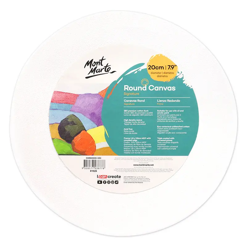 MONT MARTE Canvas Round 8 (20cm)