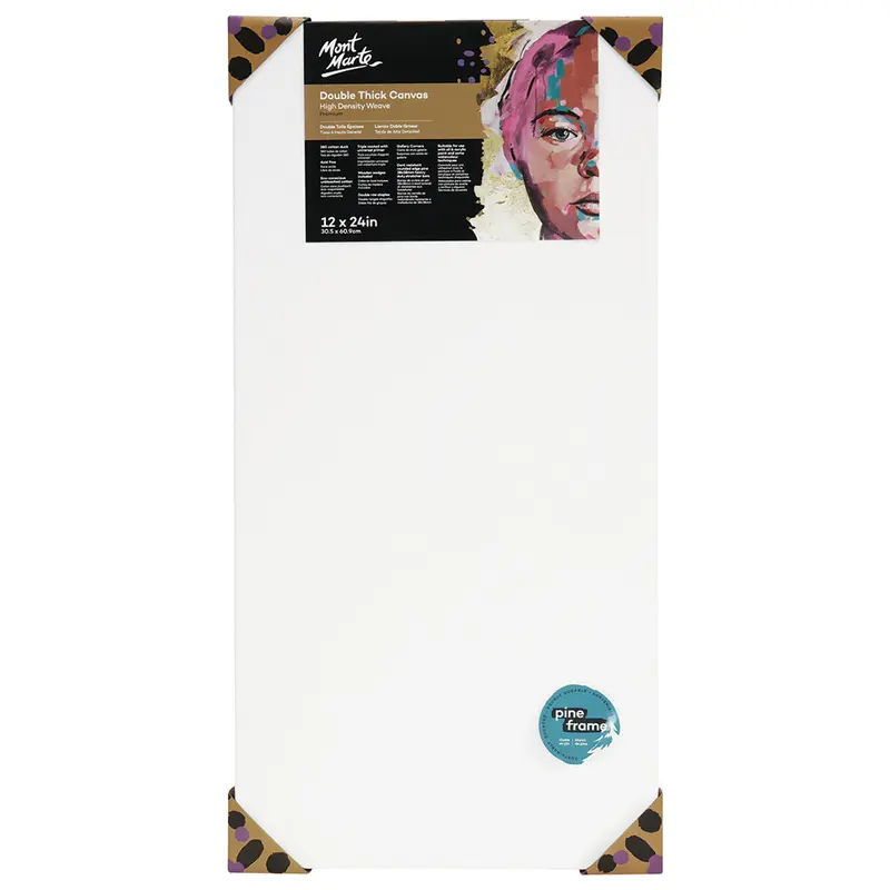 MONT MARTE Double Thick Canvas with Pine Frame 12 x 24 (30.5 x 61cm)