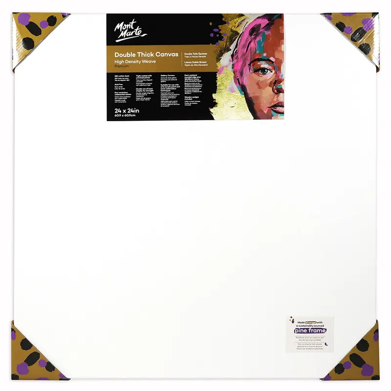 MONT MARTE Double Thick Canvas with Pine Frame 24 x 24 (60.9 x 60.9cm)