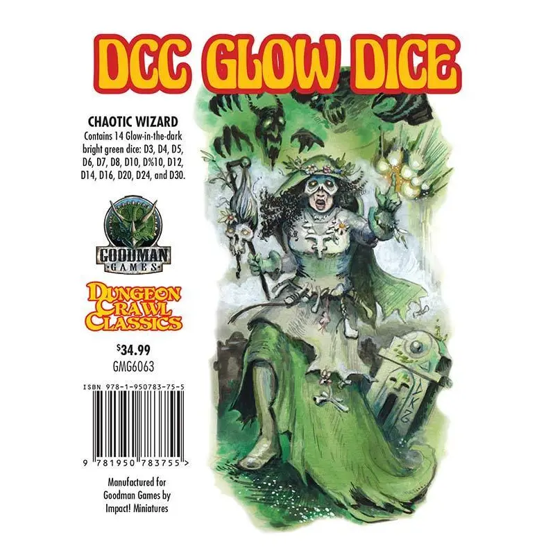 Dungeon Crawl Classics Glow Dice: Chaotic Wizard (DCC)