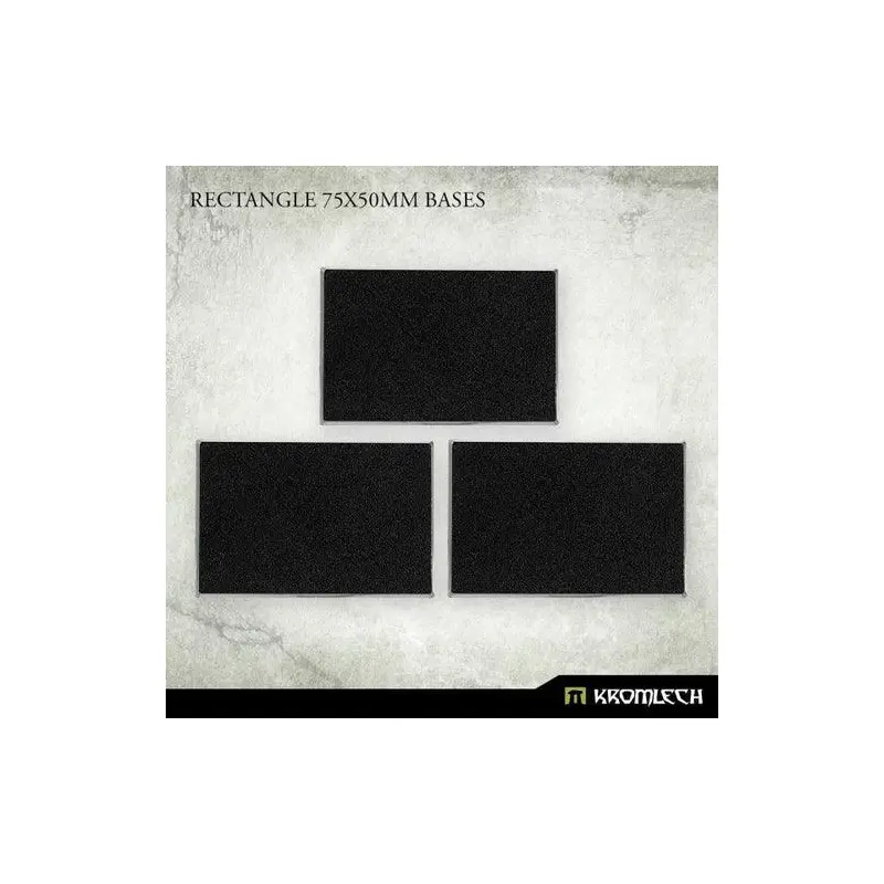 KROMLECH Rectangle 75x50mm Bases (3)