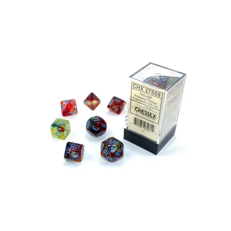 Nebula Primary/blue (7-Die RPG Set)