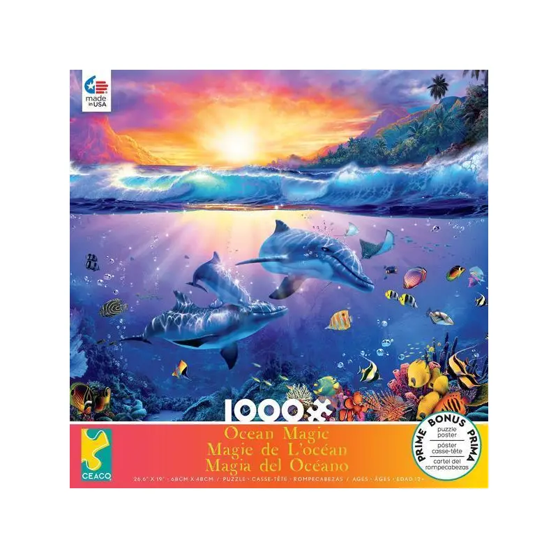 Ocean Magic: Dolphins (Ceaco 1000pc)