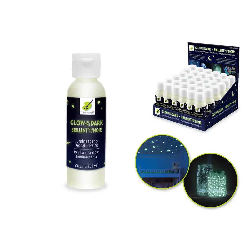 Color Factory: 2oz Glow-in-the -Dark Luminescence Paint