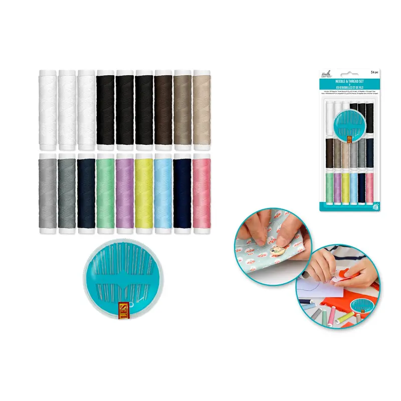 Needlecrafters: Sewing Kit 34pc Needle & Thread Set