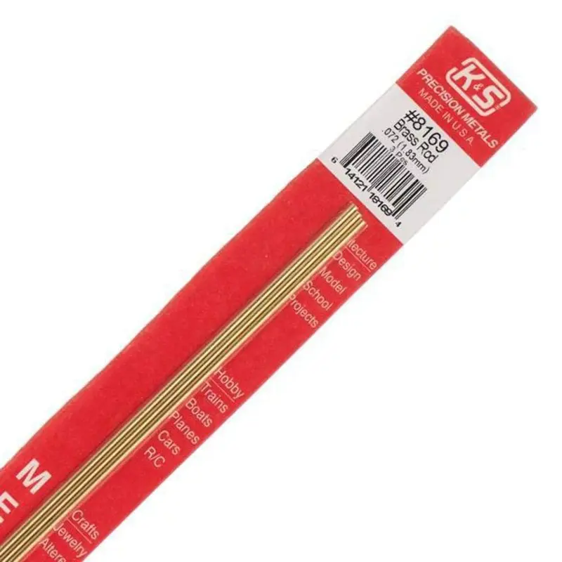 .072" Solid Brass Rod K&S Engineering 8169