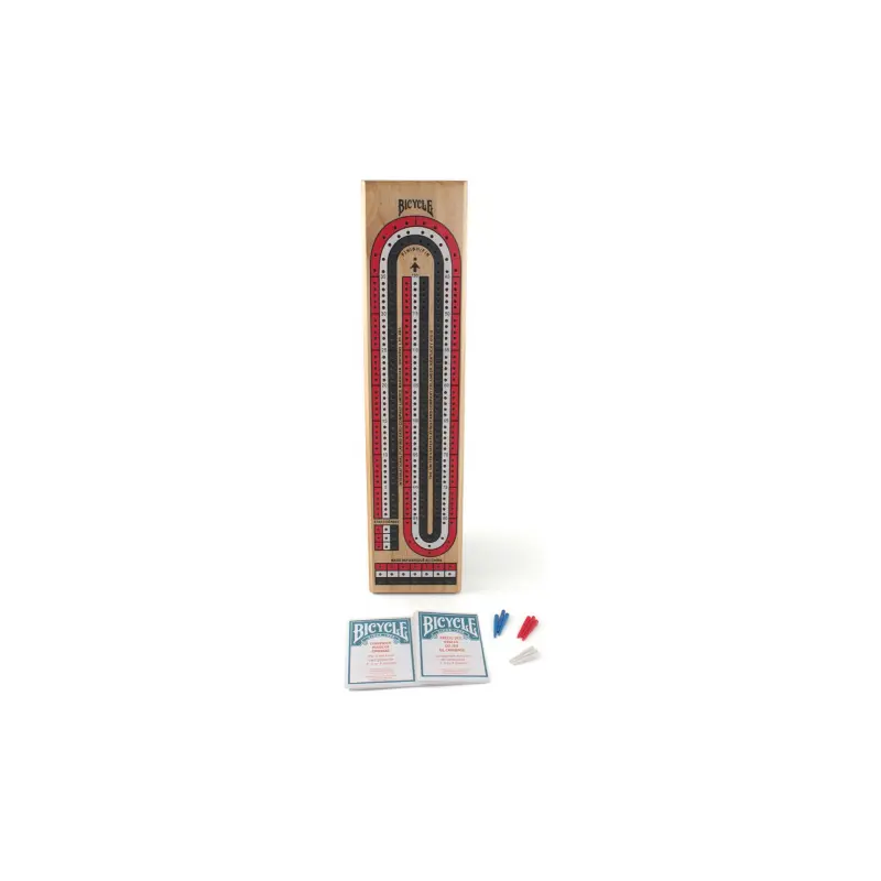 BICYCLE - CRIBBAGE BOARD - 3 TRACK - COLOR