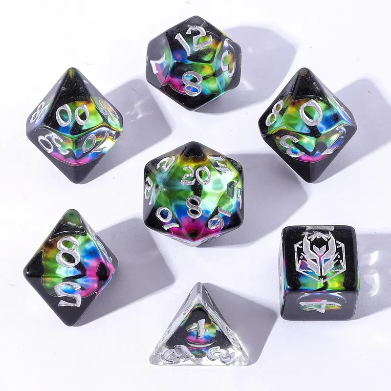 Dragon Eye Chromatic (7-Die RPG Set)
