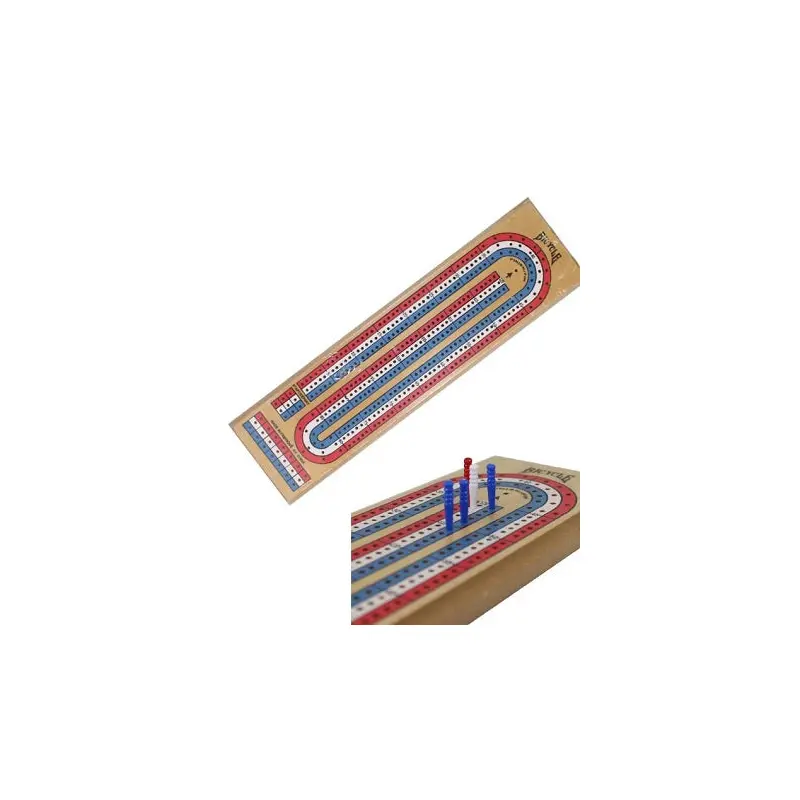 BICYCLE - CRIBBAGE BOARD - 3 TRACK - Red White Blue
