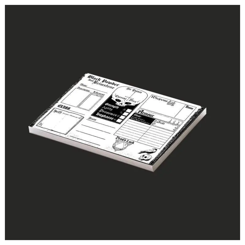 Black Powder and Brimstone Character Sheets