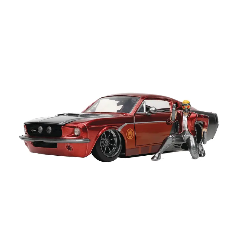 HOLLYWOOD RIDES GOTG 67 MUSTANG SHELBY W/STAR LORD 1/24 DIE-CAST VEH