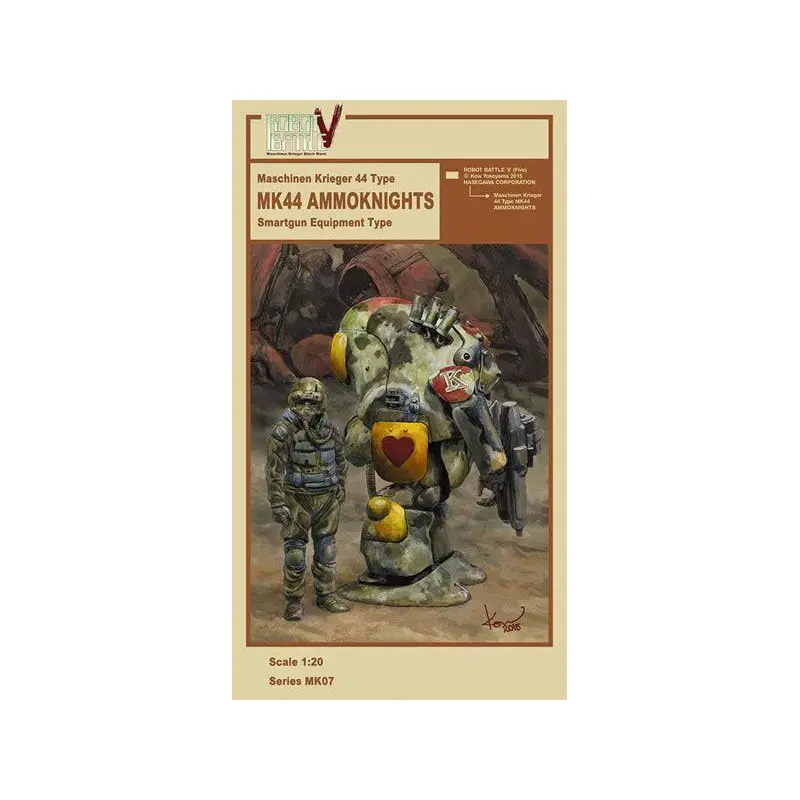 1/20 ROBOT BATTLE V FIVE MASCHINEN KRIEGER 44 TYPE MK44 AMMOKNIGHTS SMARTGUN EQUIPMENT TYPE