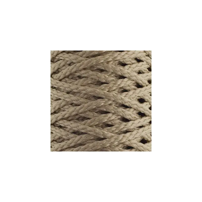 Braided Macrame Cord 4mm 70yds Pebble
