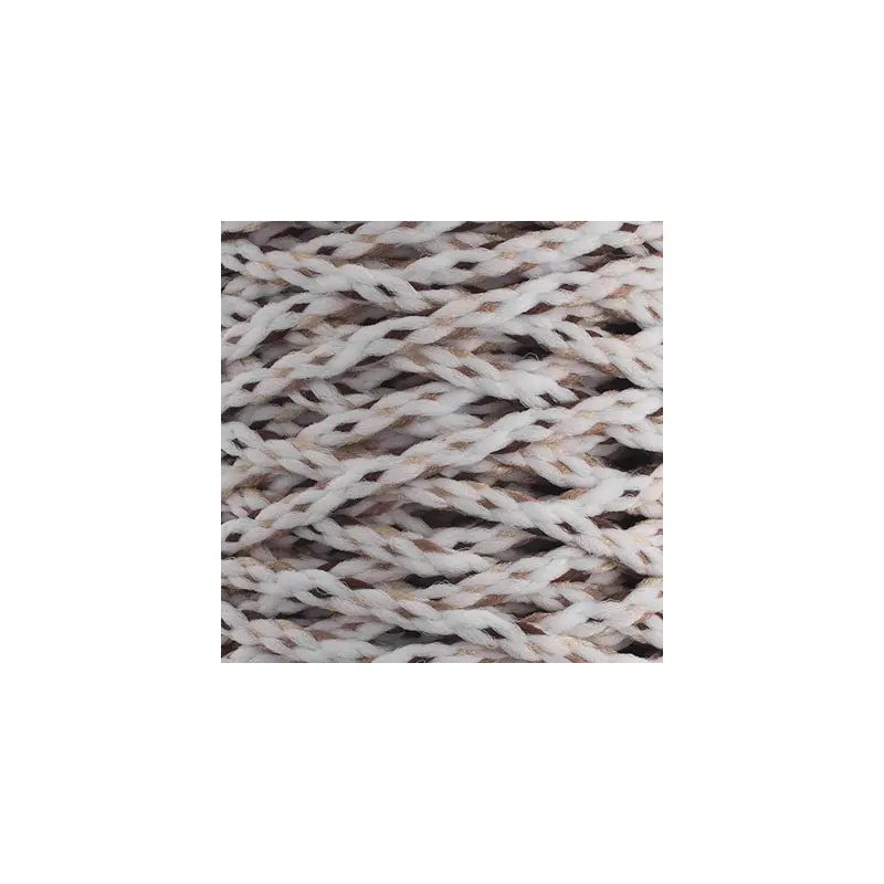 Braided Macrame Cord 4mm 70yds White/Brown/Sand/Beige