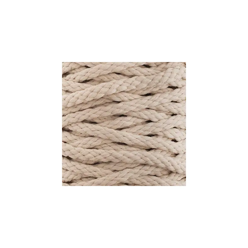 Braided Macrame Cord 6mm 70yds Beige