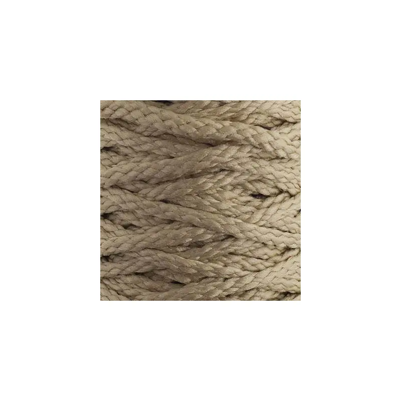 Braided Macrame Cord 6mm 70yds Pebble