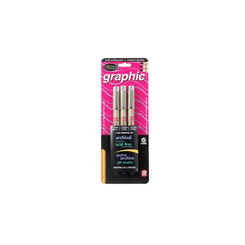 Pigma Graphic precision pens Black