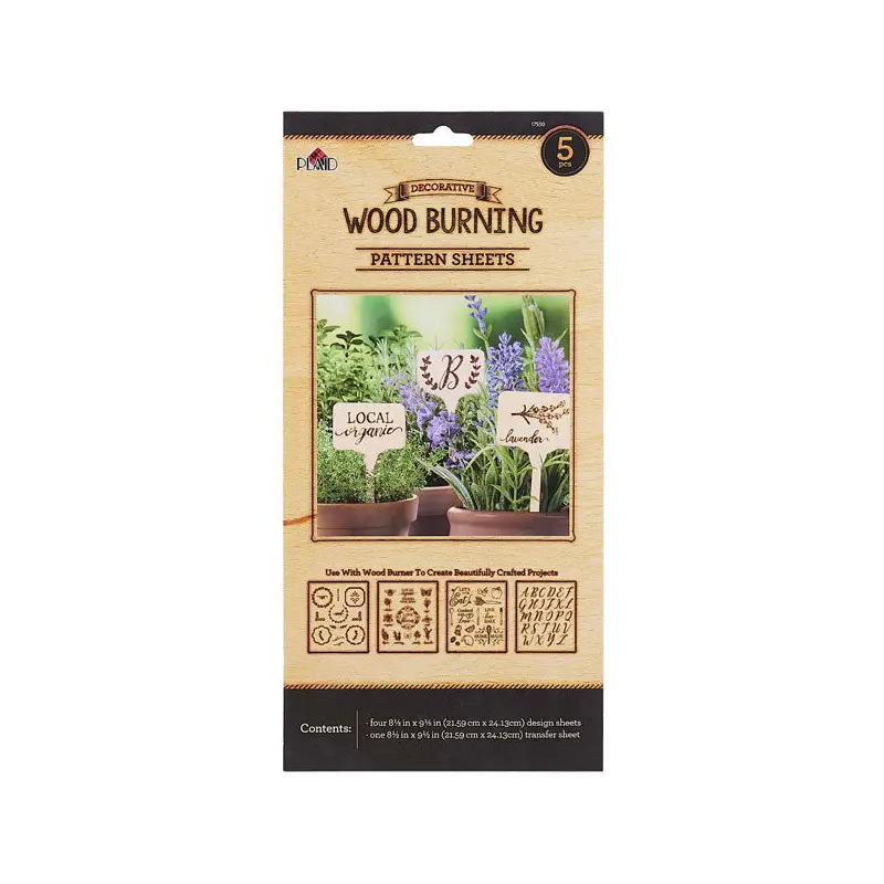 Wood Burning Pattern Sheets - Outdoor