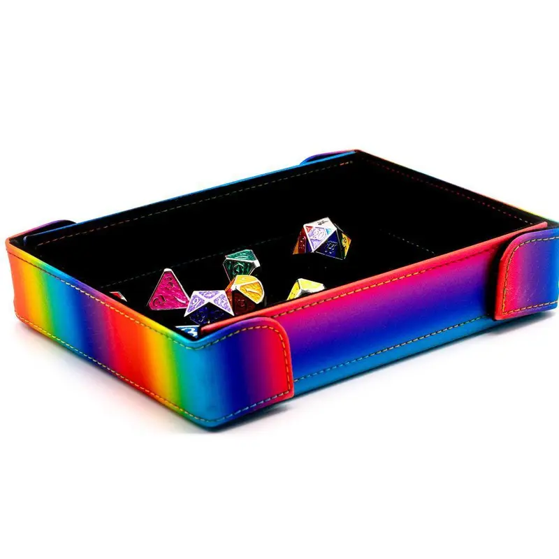 Magnetic Rectangle Tray Rainbow Scale w/ Black Velvet