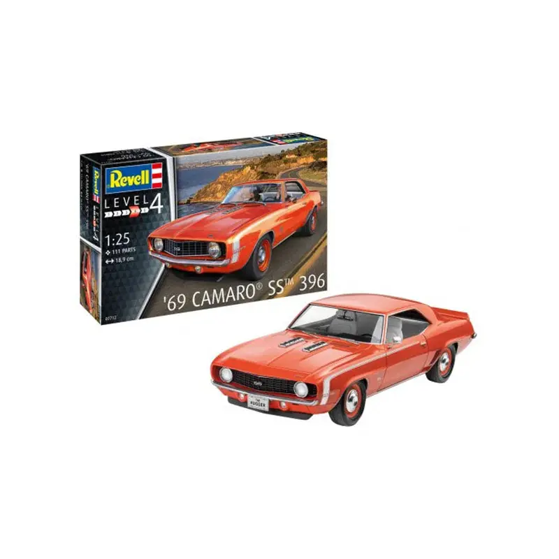 Revell 07712 69 Camaro SS 396 1/25 Scale RVG