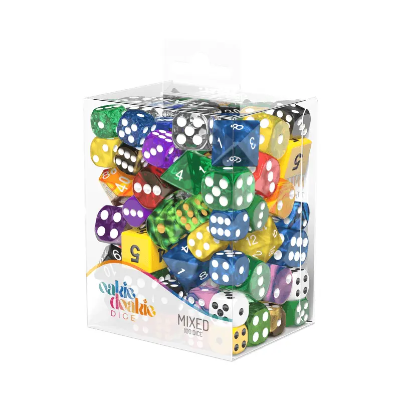 SALE Oakie Doakie Dice Mixed Set Retail Pack (100) loose dice