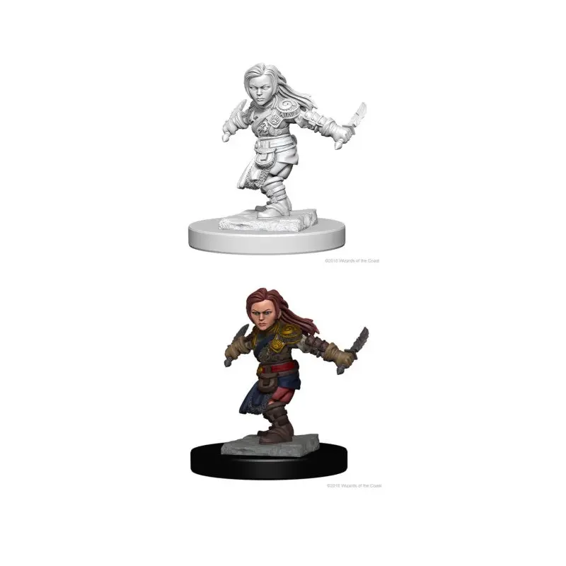 Nolzur's Marvelous Miniatures: Female Halfling Rogue