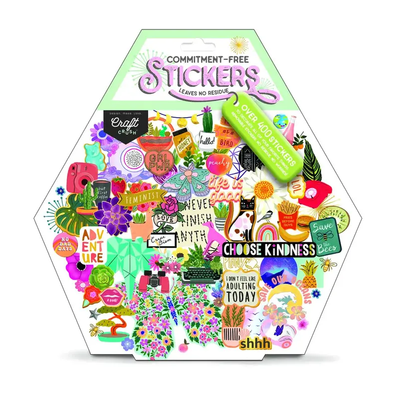 CRAFT CRUSH COMMITMENT-FREE STICKERS