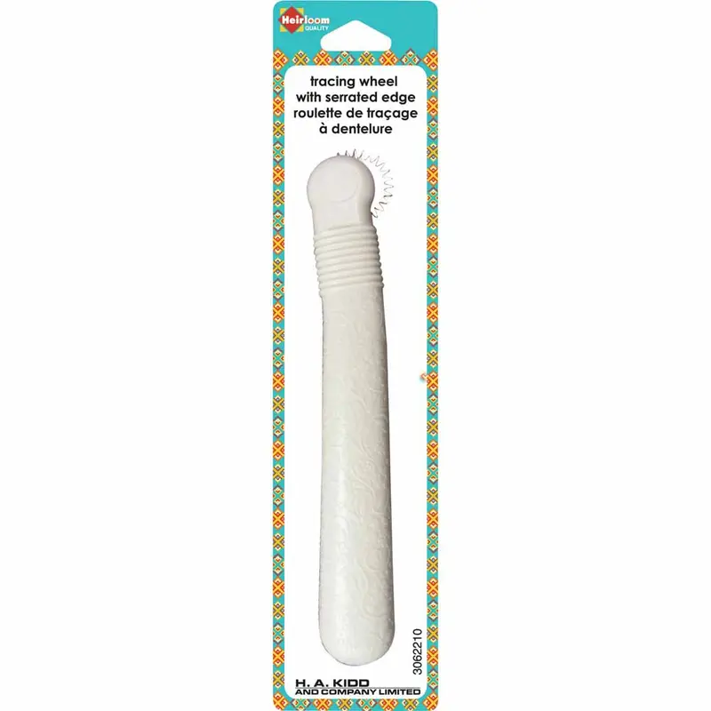HEIRLOOM Serrated Tracing Wheel - White