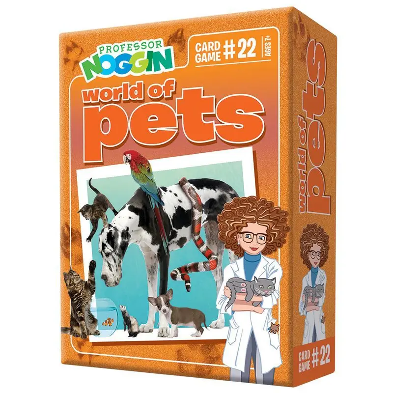 Professor Noggin Card Game: World of Pets