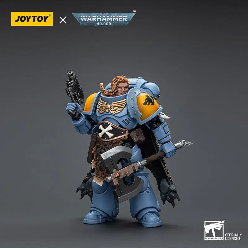 Warhammer Collectibles: 1/18 Scale Space Marines Space Wolves Claw Pack Pack Leader Logan Ghostwolf