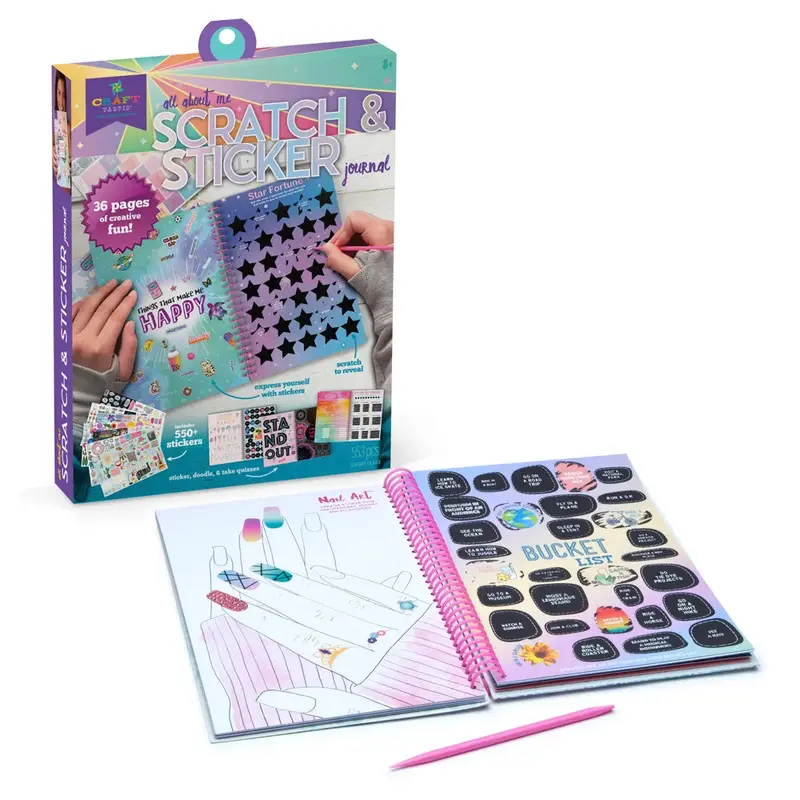 CRAFT-TASTIC SCRATCH & STICKER JOURNAL
