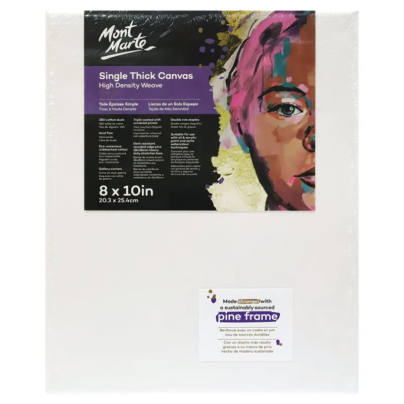 MONT MARTE Single Thick Canvas with Pine Frame 8 x 10 (20.3 x 25.4cm)