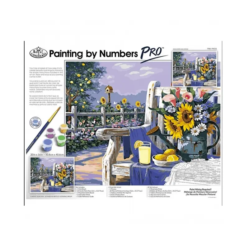 PAINT BY NUMBERS - Sunflowers & Lemons