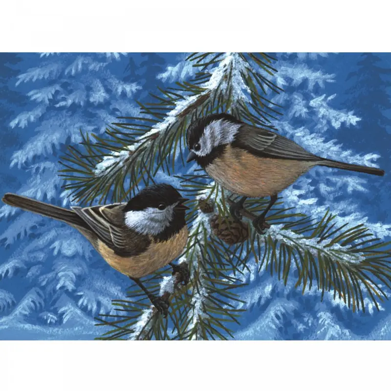 PAL33 - PBN SM PINE BIRDS