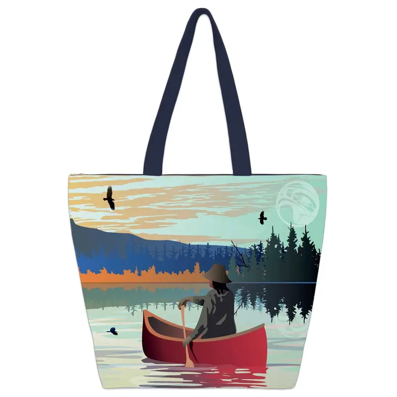LONE CANOE TOTE BAG