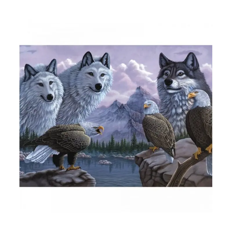 Royal Langnickel Wolves & Eagles Painting by Numbers Kit