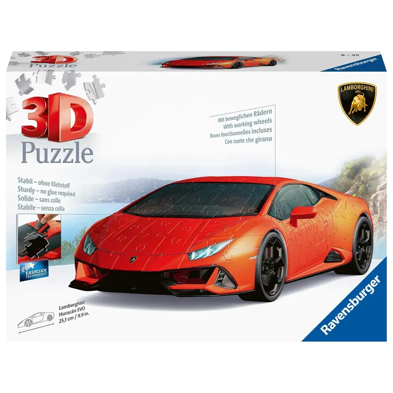 Lamborghini 3D Puzzle (Ravensburger 108 pieces)