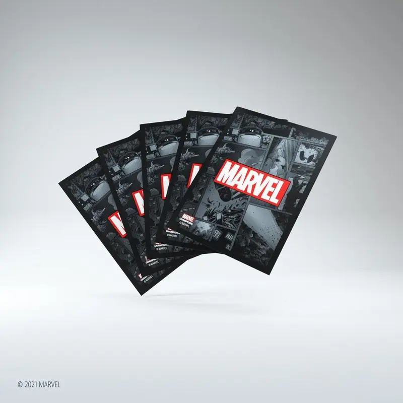 Marvel Champions Card Sleeves (Gamegenic Black Art Sleeves)