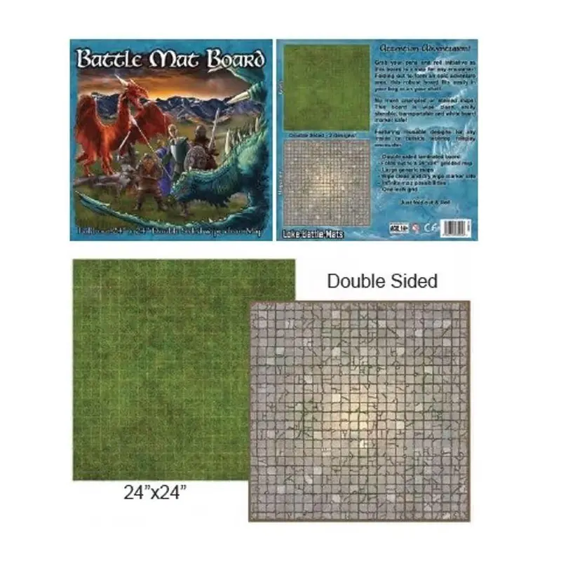 Battle Mat Board Dungeon and Grassland