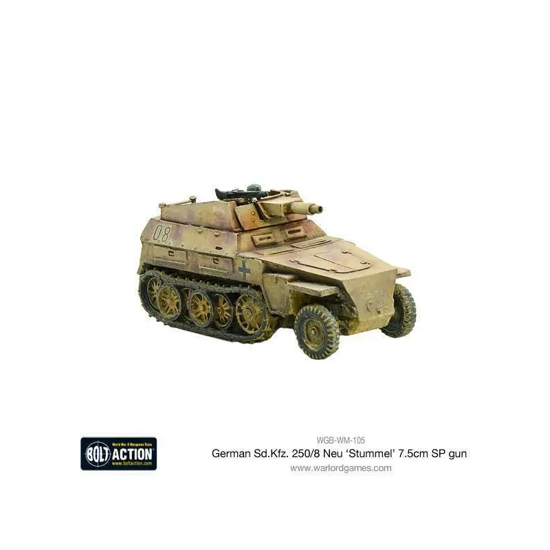 Bolt Action - Sd.Kfz 250/8 Neu 'Stummel' 7.5cm SP Gun