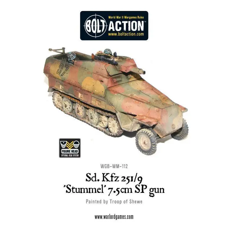 Bolt Action - Sd.Kfz 251/9 'Stummel' 7.5cm SP Gun
