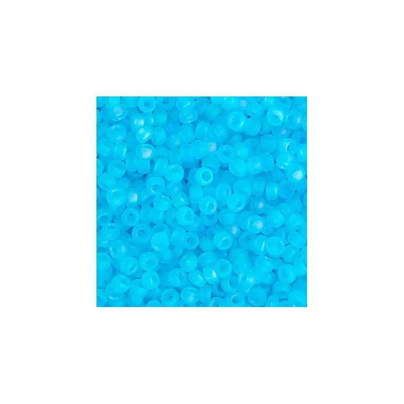 Miyuki Seed Bead 11/0 Aqua Transparent AB Matte