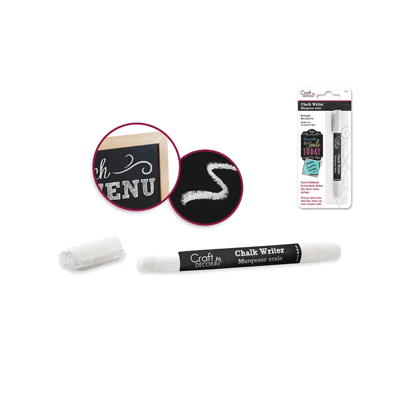 Craft Decor: Chalk Writer Blister-Carded - White