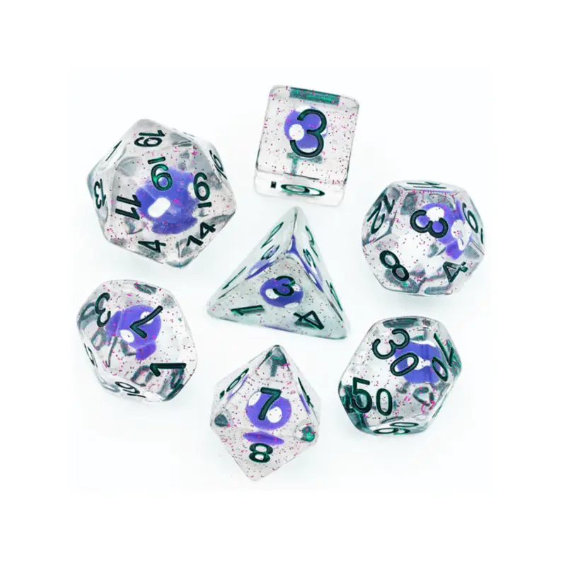 Mulberry Mushroom RPG Dice Set