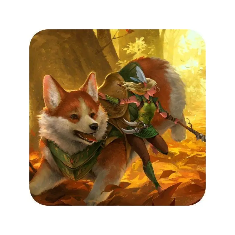 Coaster - Corgi and Elf