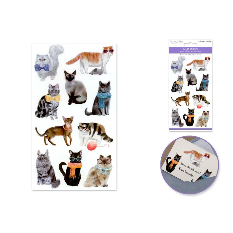Paper Craft Stickers: 3.9"x6.9" Clear