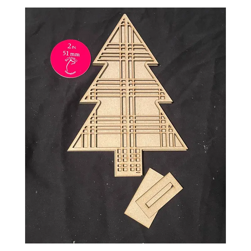 Freestanding Plaid Christmas Tree