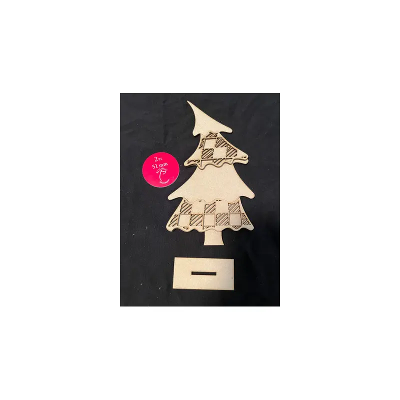 Freestanding Plaid Crooked Tree