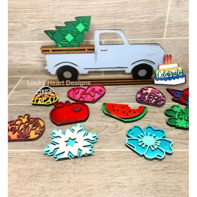 Freestanding truck interchangable shelf sitter